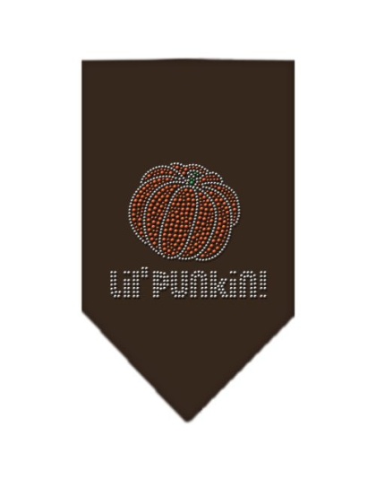 Lil Punkin Rhinestone Bandana Cocoa Large