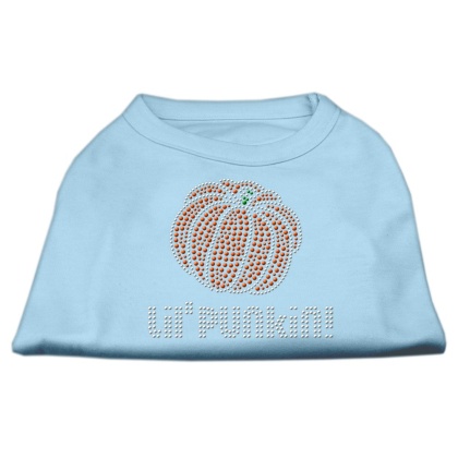 Lil' Punkin' Rhinestone Shirts Baby Blue L