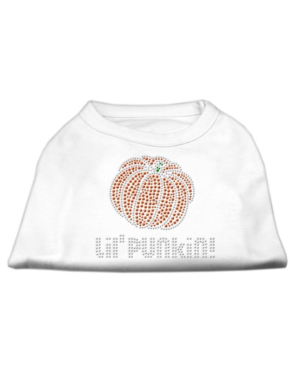 Lil' Punkin' Rhinestone Shirts White L