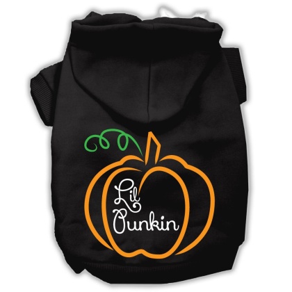 Lil Punkin Screenprint Hoodie Black L