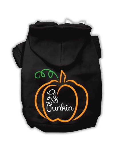 Lil Punkin Screenprint Hoodie Black L