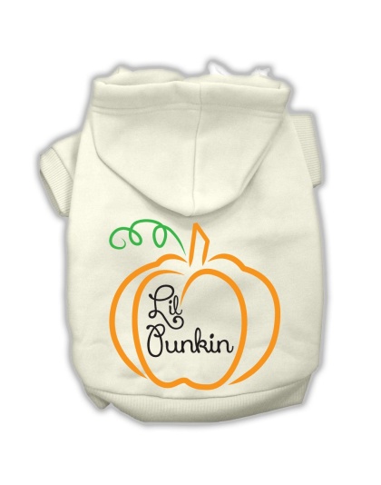 Lil Punkin Screenprint Hoodie Cream L