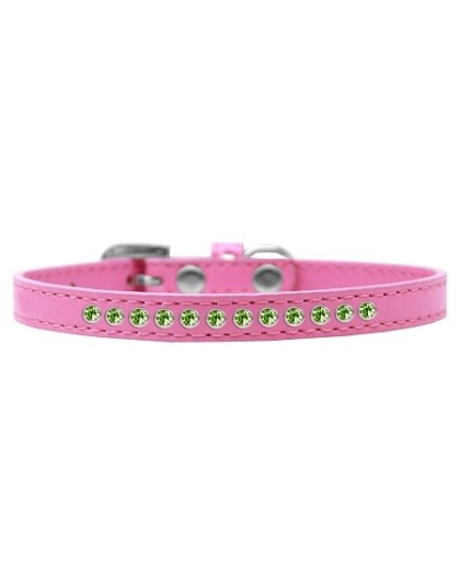 Lime Green Crystal Size 10 Bright Pink Puppy Collar