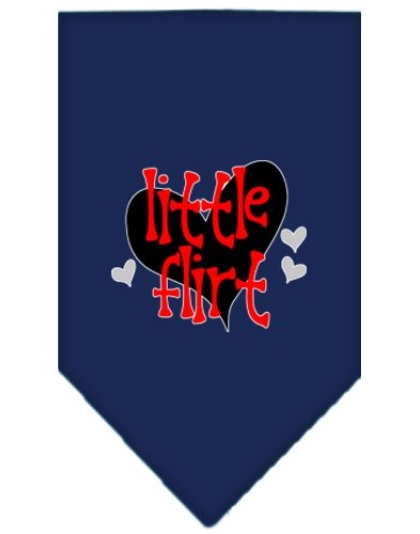 Little Flirt Screen Print Bandana Navy Blue large