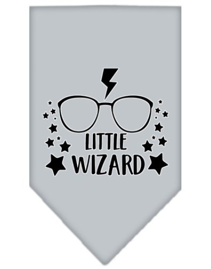 Little Wizard Screen Print Bandana Grey Large