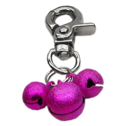 Lobster Claw Bell Charm Bright Pink