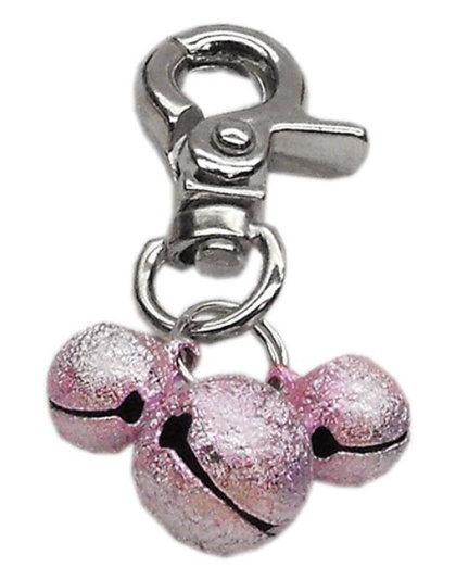 Lobster Claw Bell Charm Light Pink