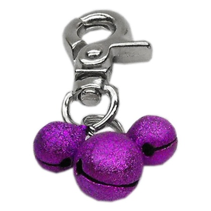 Lobster Claw Bell Charm Purple