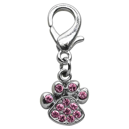 Lobster Claw Paw Charm Pink