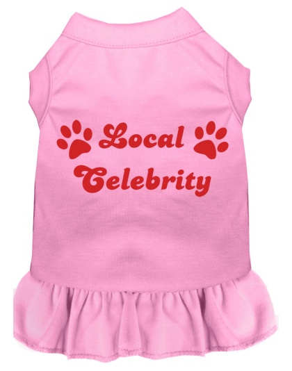 Local Celebrity Screen Print Dress Light Pink 4X (22)