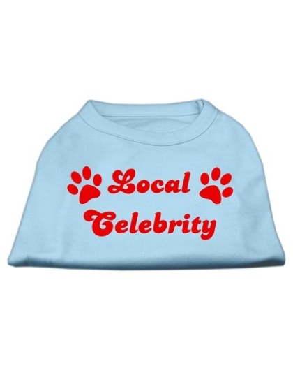 Local Celebrity Screen Print Shirts Baby Blue Lg