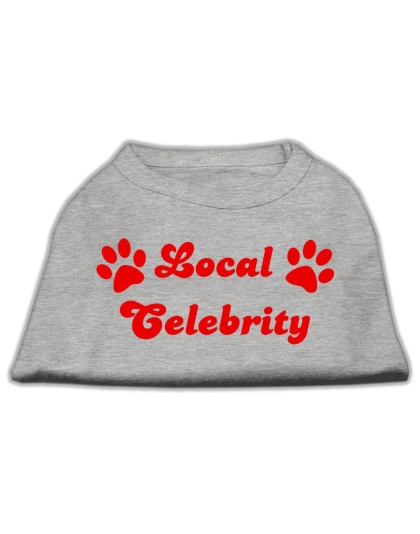 Local Celebrity Screen Print Shirts Grey Lg