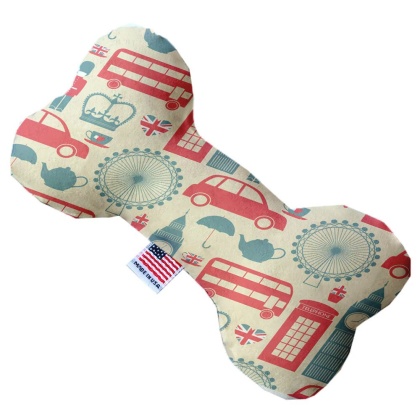 London Love 10 inch Canvas Bone Dog Toy