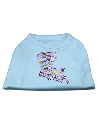 Louisiana Rhinestone Shirts Baby Blue L