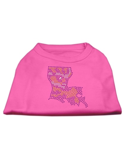 Louisiana Rhinestone Shirts Bright Pink L