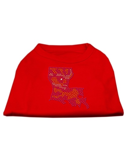 Louisiana Rhinestone Shirts Red L