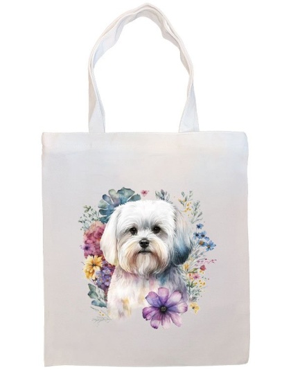 Maltese Canvas Tote Bag Style1