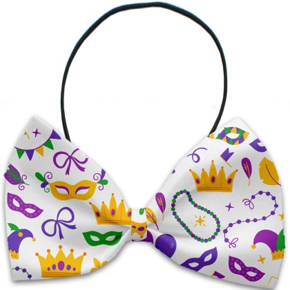 Mardi Gras Masks Pet Bow Tie