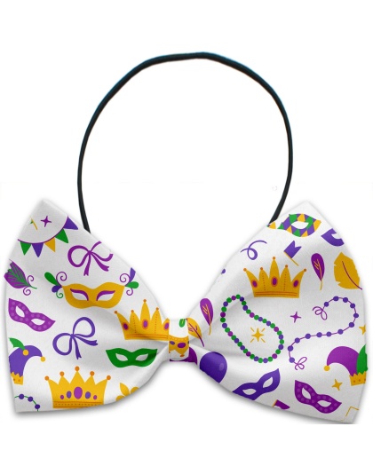 Mardi Gras Masks Pet Bow Tie