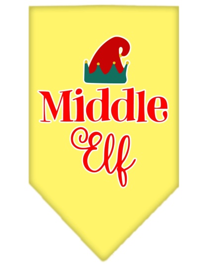 Middle Elf Screen Print Bandana Yellow Large