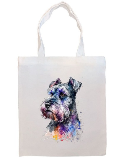 Miniature Schnauzer Canvas Tote Bag Style2