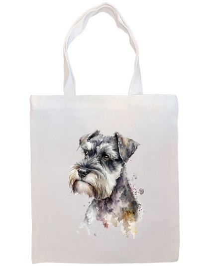 Miniature Schnauzer Canvas Tote Bag Style3