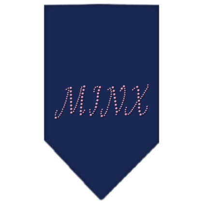 Minx Rhinestone Bandana Navy Blue large