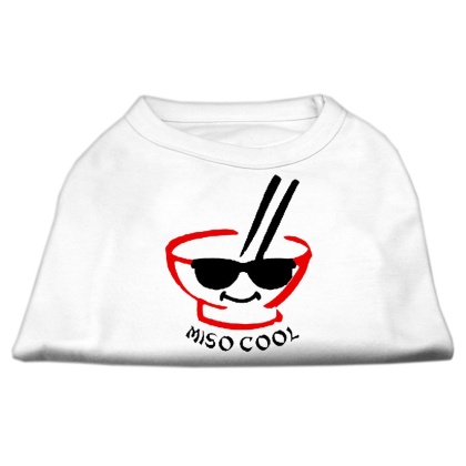 Miso Cool Screen Print Shirts White Lg