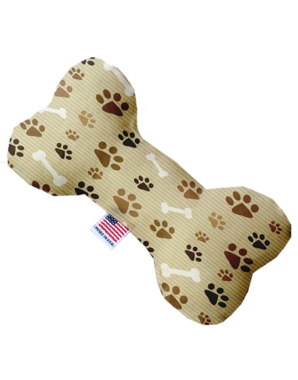 Mocha Paws and Canvas Bone Dog Toy