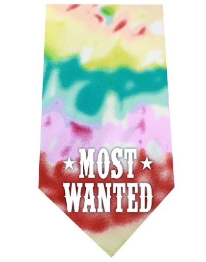 Most Wanted Screen Print Bandana Tie Dye