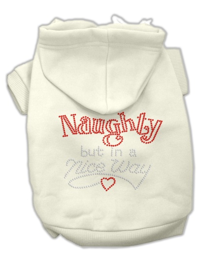 Naughty But Nice Hoodies Cream L