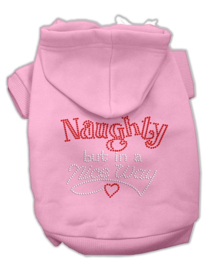 Naughty But Nice Hoodies Pink L