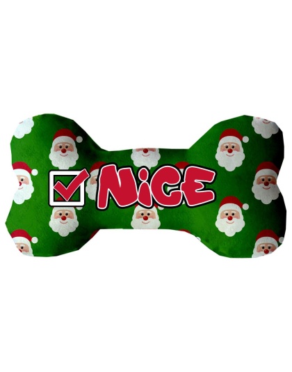 Nice List 6 inch Bone Dog Toy