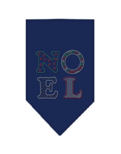 Noel Rhinestone Bandana Navy Blue large