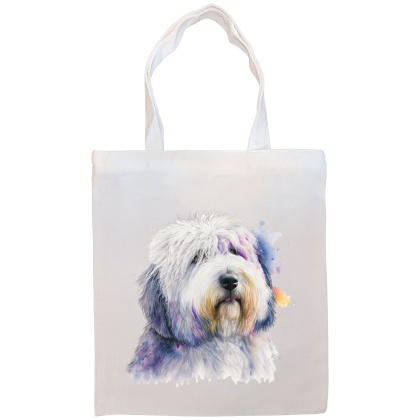 Old English Sheepdog Canvas Tote Bag Style3