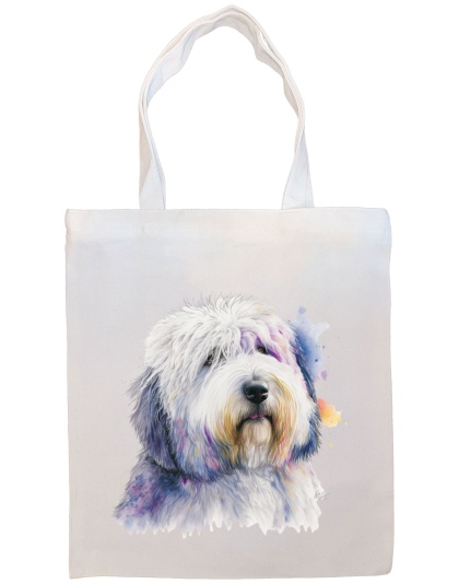 Old English Sheepdog Canvas Tote Bag Style3