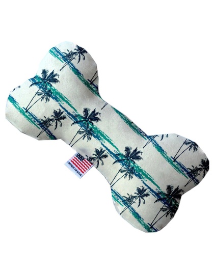 Palm Tree Paradise 10 inch Canvas Bone Dog Toy