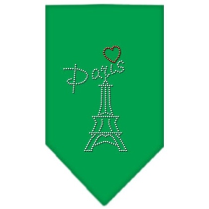 Paris Rhinestone Bandana Emerald Green Large