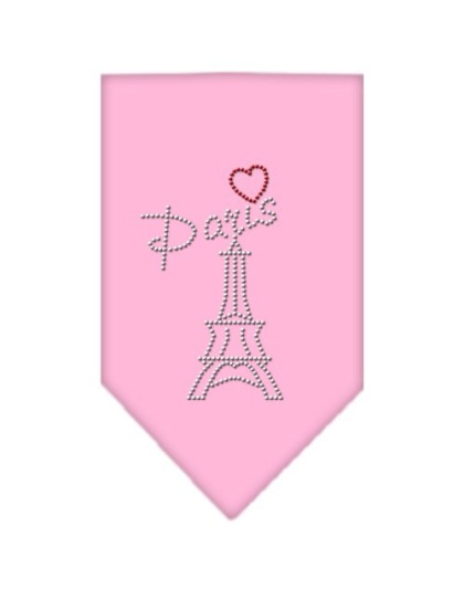 Paris Rhinestone Bandana Light Pink Large