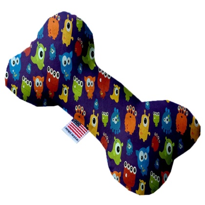 Party Monsters 10 Inch Canvas Bone Dog Toy