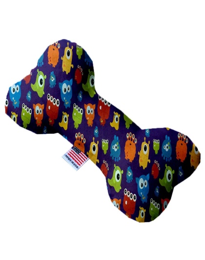 Party Monsters 10 Inch Canvas Bone Dog Toy