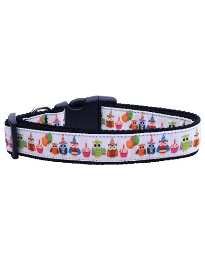 Party Owls Nylon Cat Collar