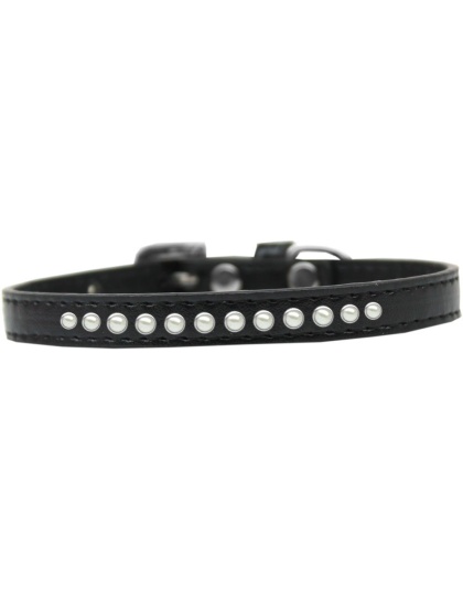 Pearl Size 10 Black Puppy Collar