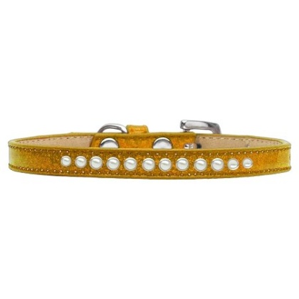 Pearl Size 10 Gold Puppy Ice Cream Collar