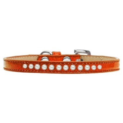 Pearl Size 10 Orange Puppy Ice Cream Collar