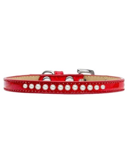 Pearl Size 10 Red Puppy Ice Cream Collar