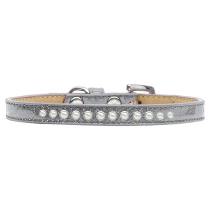 Pearl Size 10 Silver Puppy Ice Cream Collar