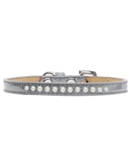 Pearl Size 10 Silver Puppy Ice Cream Collar