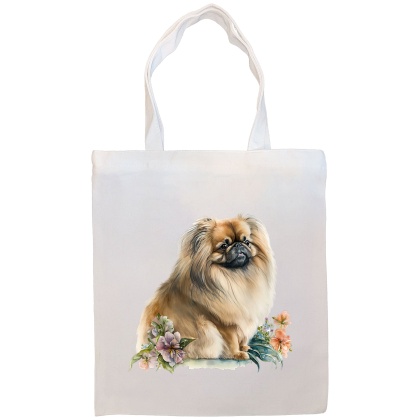 Pekingese Canvas Tote Bag Style4