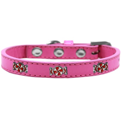 Peppermint Widget Dog Collar Bright Pink Size 10